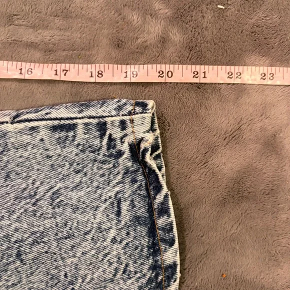 Action West Acid Wash Jeans Women Size 2/11 100% Cotton Distressed Denim - Picture 7 of 10